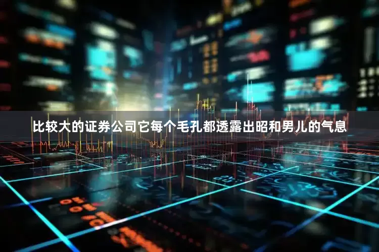 比较大的证券公司它每个毛孔都透露出昭和男儿的气息