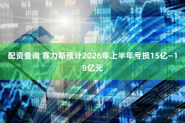 配资查询 赛力斯预计2026年上半年亏损15亿—18亿元